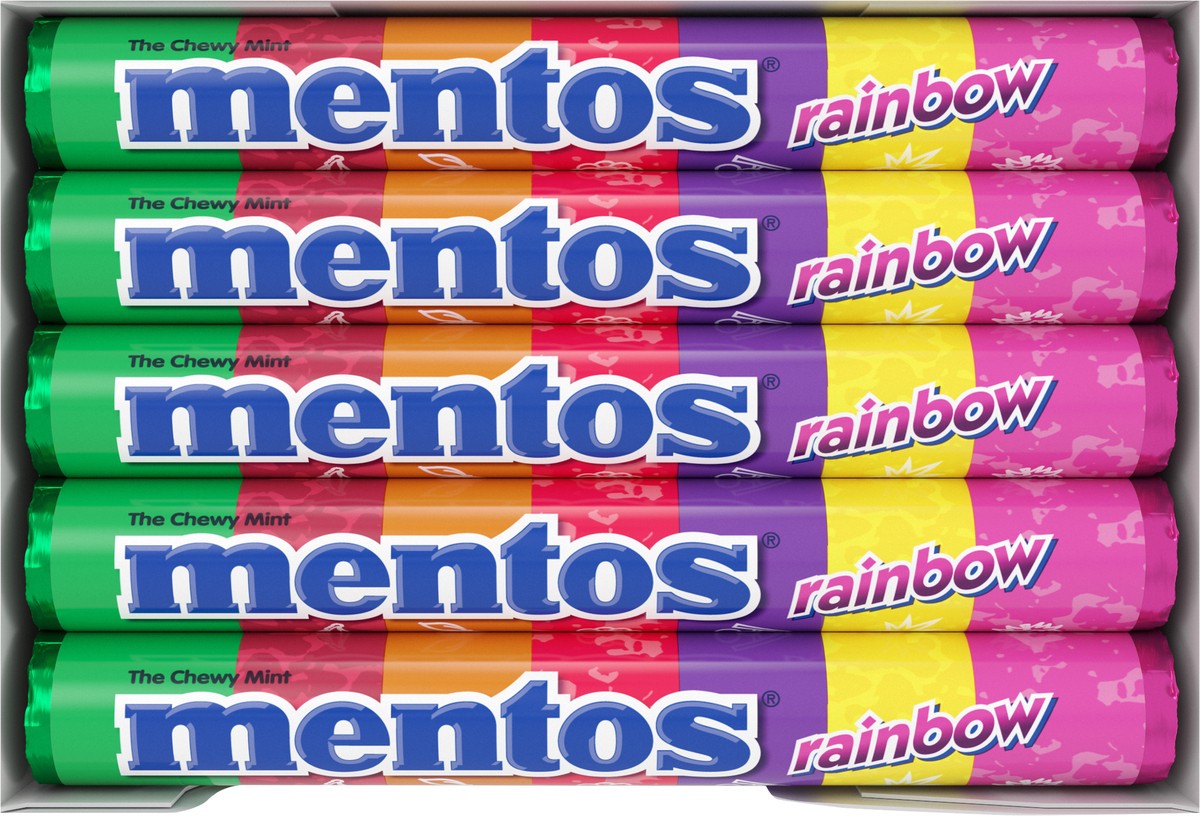 slide 7 of 7, Mentos Singles Rainbow Gum 1.32 Oz, 1.3 oz