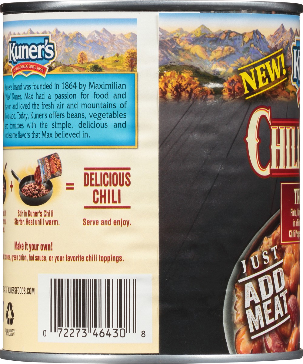 slide 8 of 9, Kuner's Triple Bean Chili Starter 29 oz, 29 oz