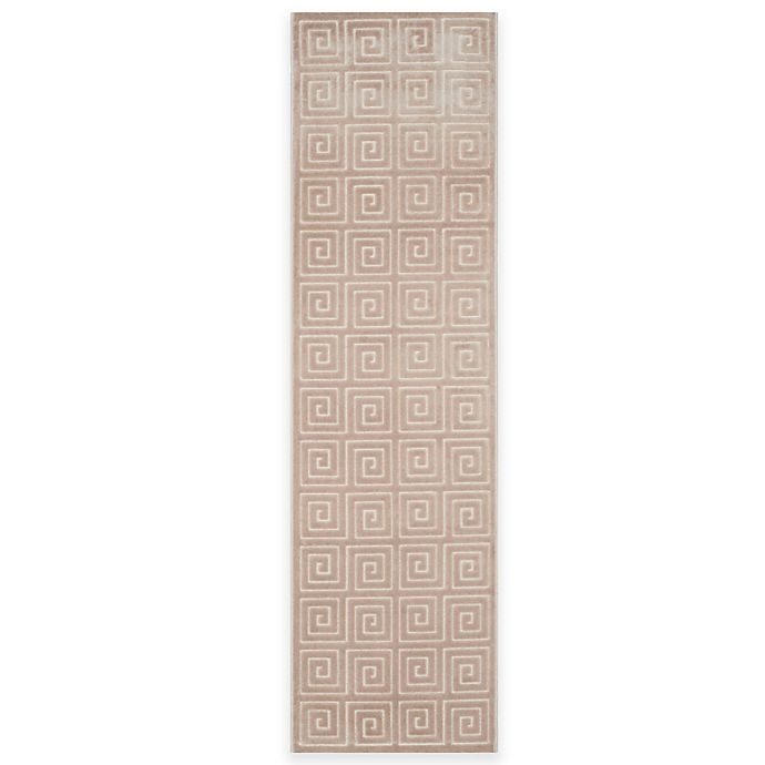 slide 1 of 2, Safavieh Paradise Greek Key Runner - Crme, 2 ft x 7 ft