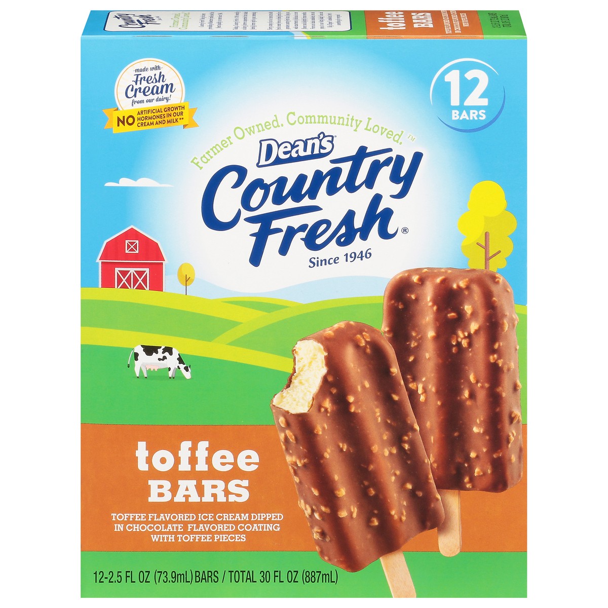 slide 6 of 13, Country Fresh Toffee Bars, 12 ct