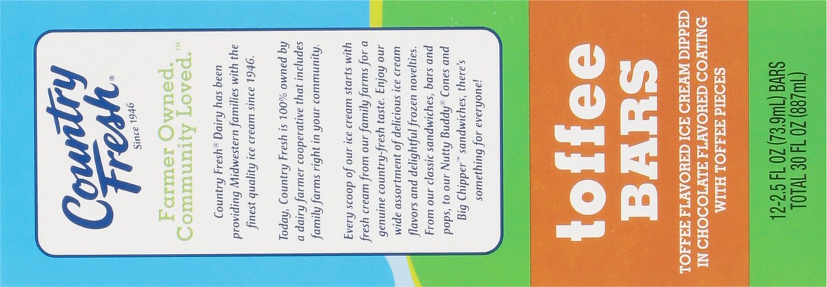 slide 8 of 13, Country Fresh Toffee Bars, 12 ct