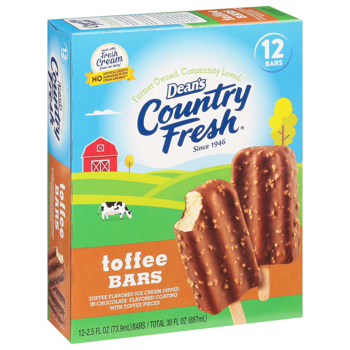 slide 12 of 13, Country Fresh Toffee Bars, 12 ct
