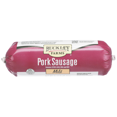 slide 1 of 1, Buckley Farms Mild Pork Sausage, 1 ct