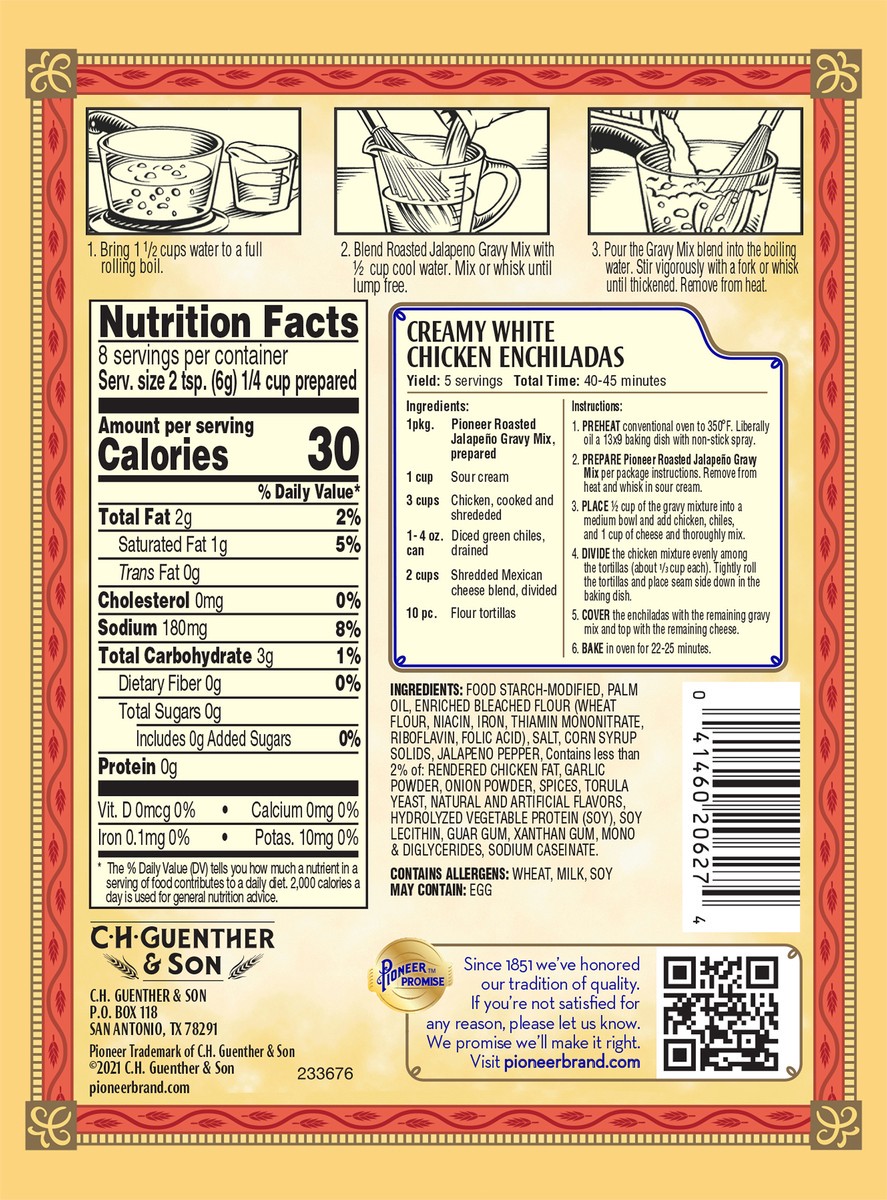 slide 3 of 3, Pioneer Roasted Jalapeno Gravy Gravy Mix 1.7 oz, 1.7 oz
