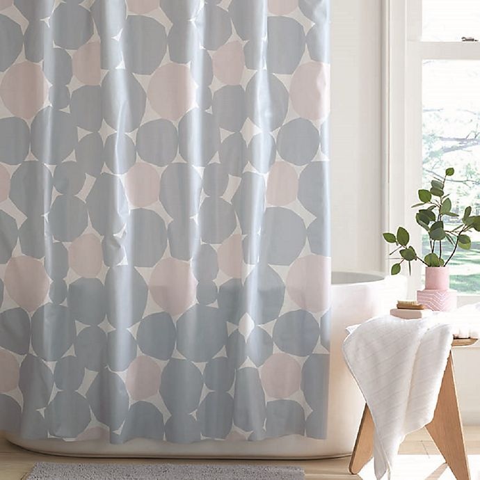 slide 1 of 1, Simply Essential Pebbles PEVA Shower Curtain, 72 in x 72 in