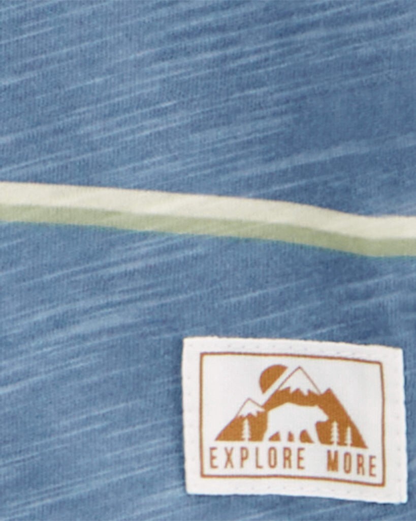 slide 2 of 2, Carter's Kid Striped Henley Tee Blue 12, 1 ct