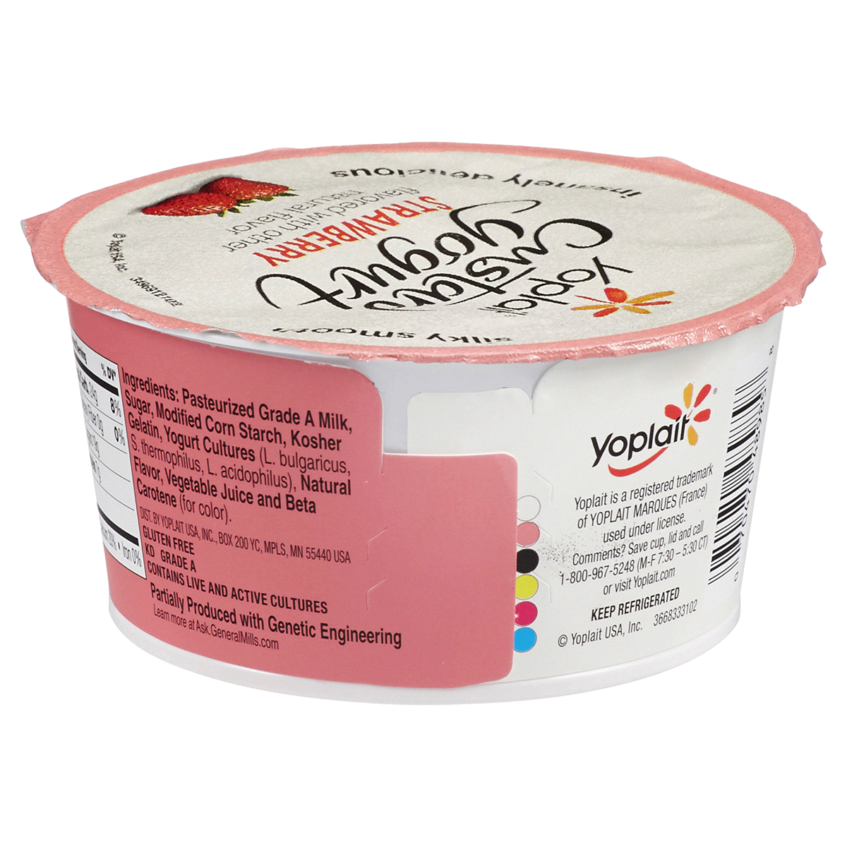 slide 2 of 2, Yoplait Strawberry Flavored Custard Yogurt, 5.3 oz