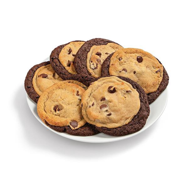 slide 1 of 1, Hy-Vee Bakery Fresh Brookie Cookies 6Ct, 9 oz