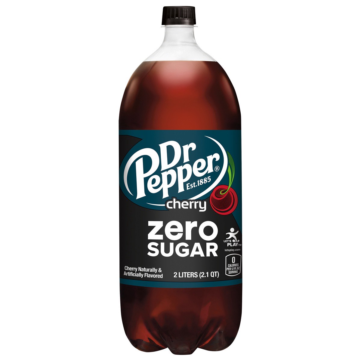 slide 1 of 6, Dr Pepper Cherry Zero Sugar Soda- 2 liter, 2 liter