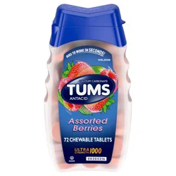 TUMS Ultra Strength Chewable Antacid Tablets for Heartburn Relief