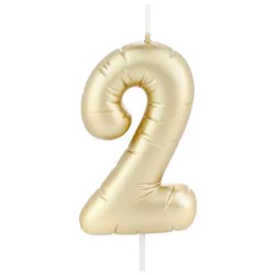 Hallmark Candle Set Gold Two Balloon