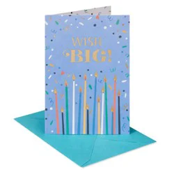 American Greetings Birthday Card, Wish Big