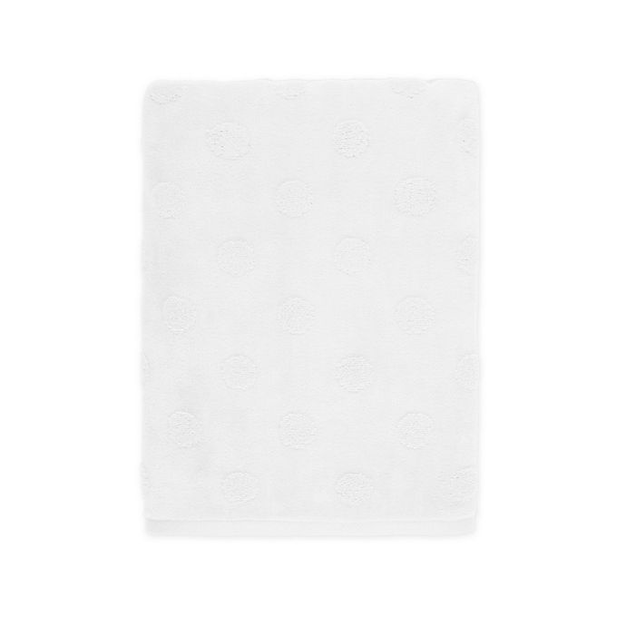 slide 1 of 1, Winter Wonderland Holiday Dots Bath Towel - White, 1 ct