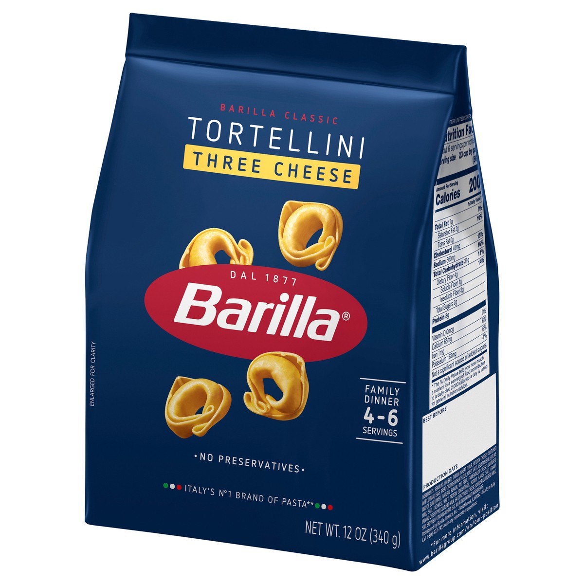 slide 7 of 8, Barilla Collezione Tortellini Three Cheese Pasta, 12 oz