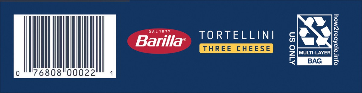 slide 5 of 8, Barilla Collezione Tortellini Three Cheese Pasta, 12 oz