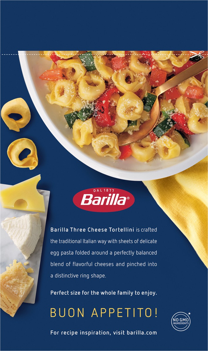 slide 6 of 8, Barilla Collezione Tortellini Three Cheese Pasta, 12 oz