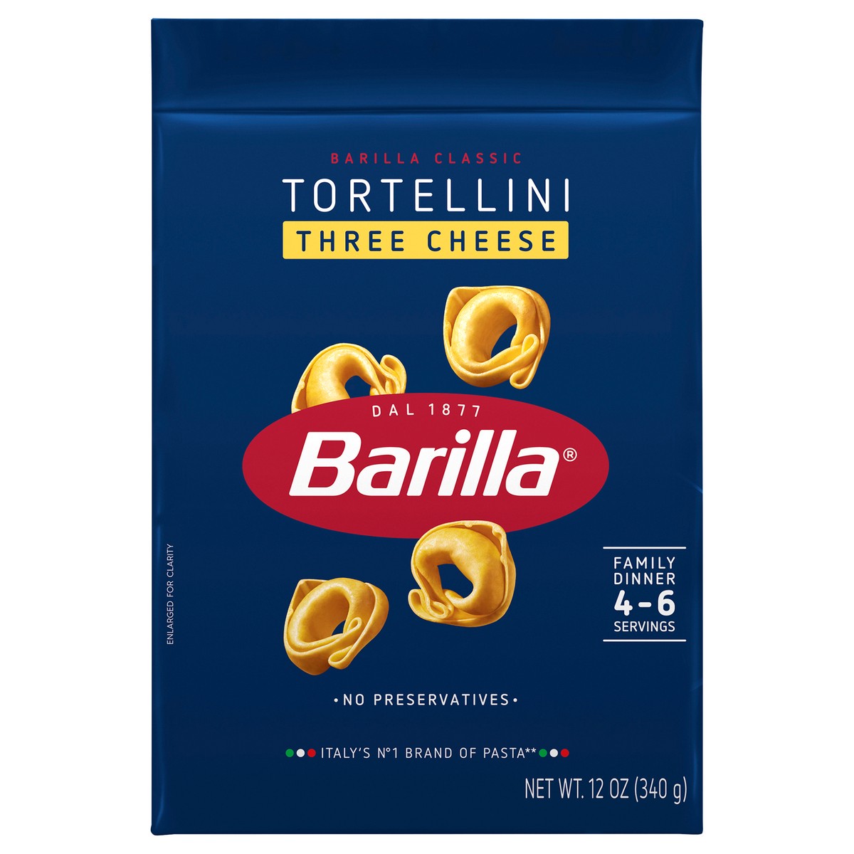 slide 1 of 8, Barilla Collezione Tortellini Three Cheese Pasta, 12 oz