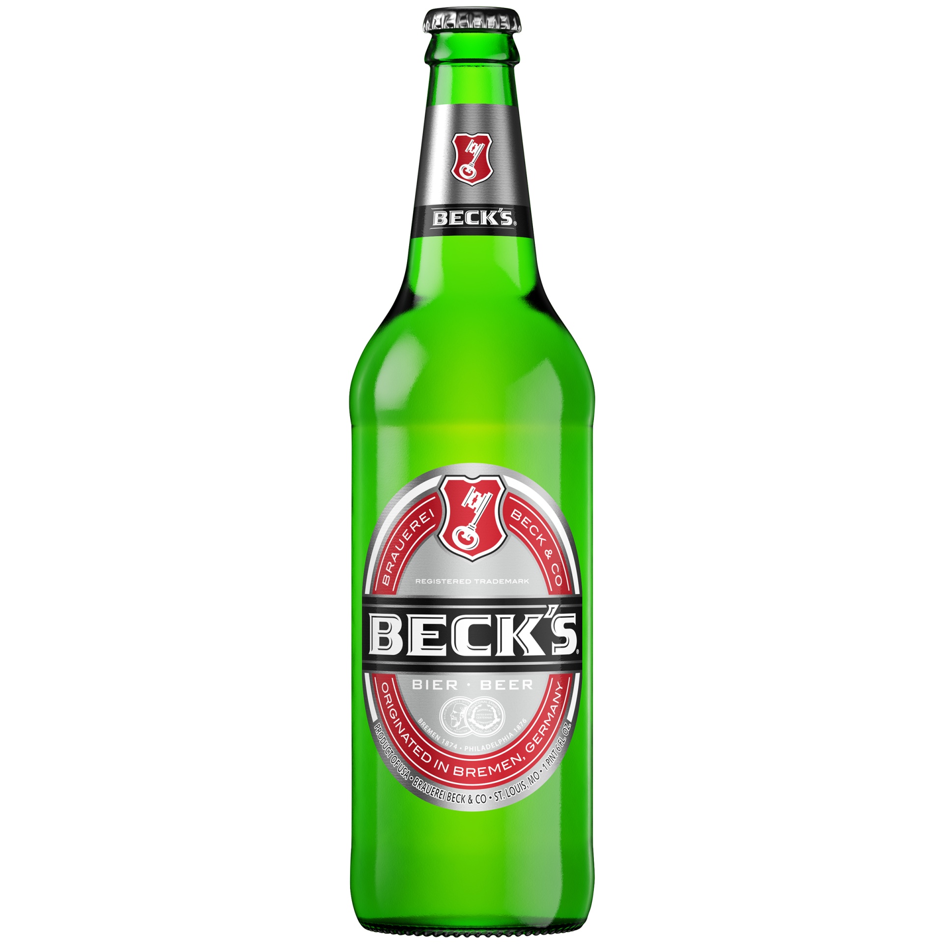 slide 1 of 2, Beck's Pilsner Beer, 5% ABV, 22 oz btl