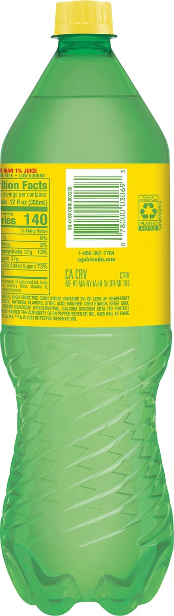 slide 12 of 12, Squirt Citrus Soda, 1.25 L bottle, 1.25 liter