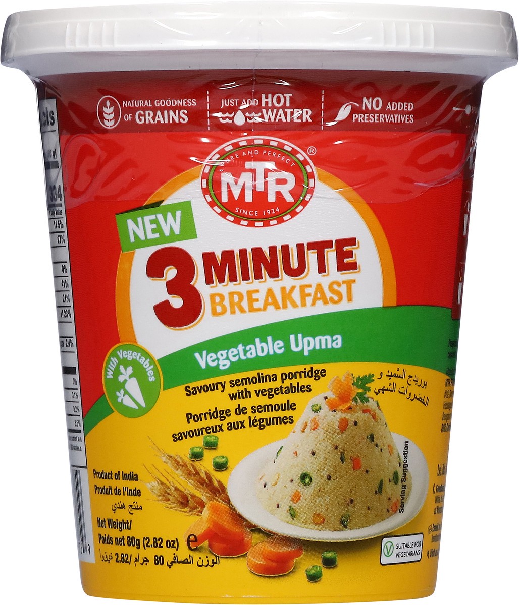 slide 5 of 13, Mtr 3 Minute Breakfast Vegetable Upma 2.82 oz, 2.82 oz