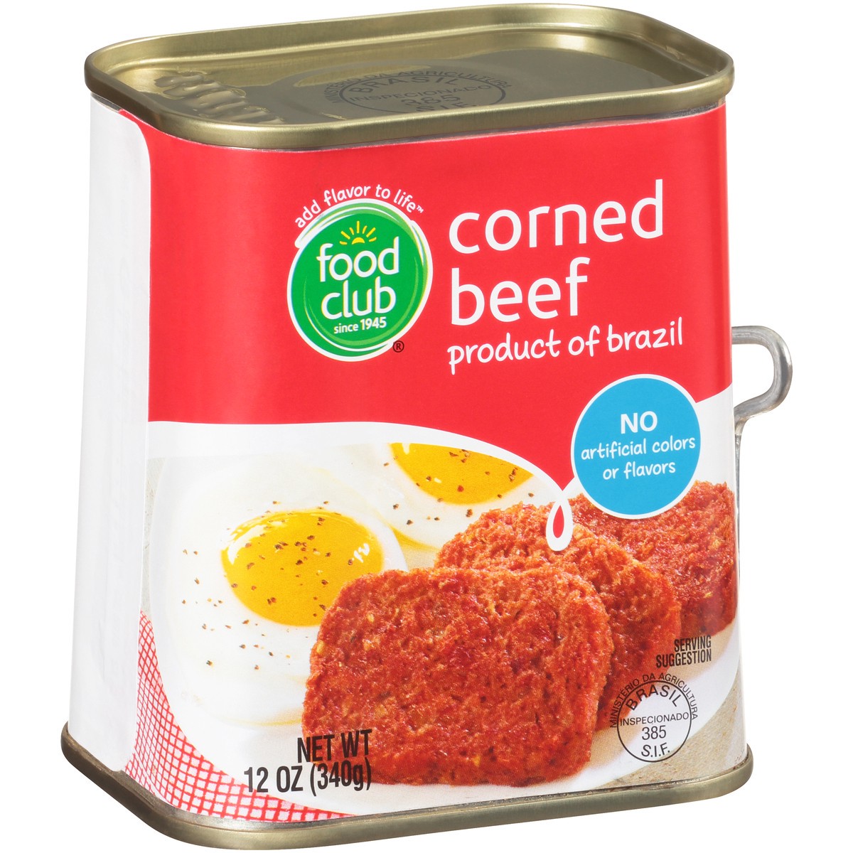 slide 10 of 13, Food Club Corned Beef, 12 oz