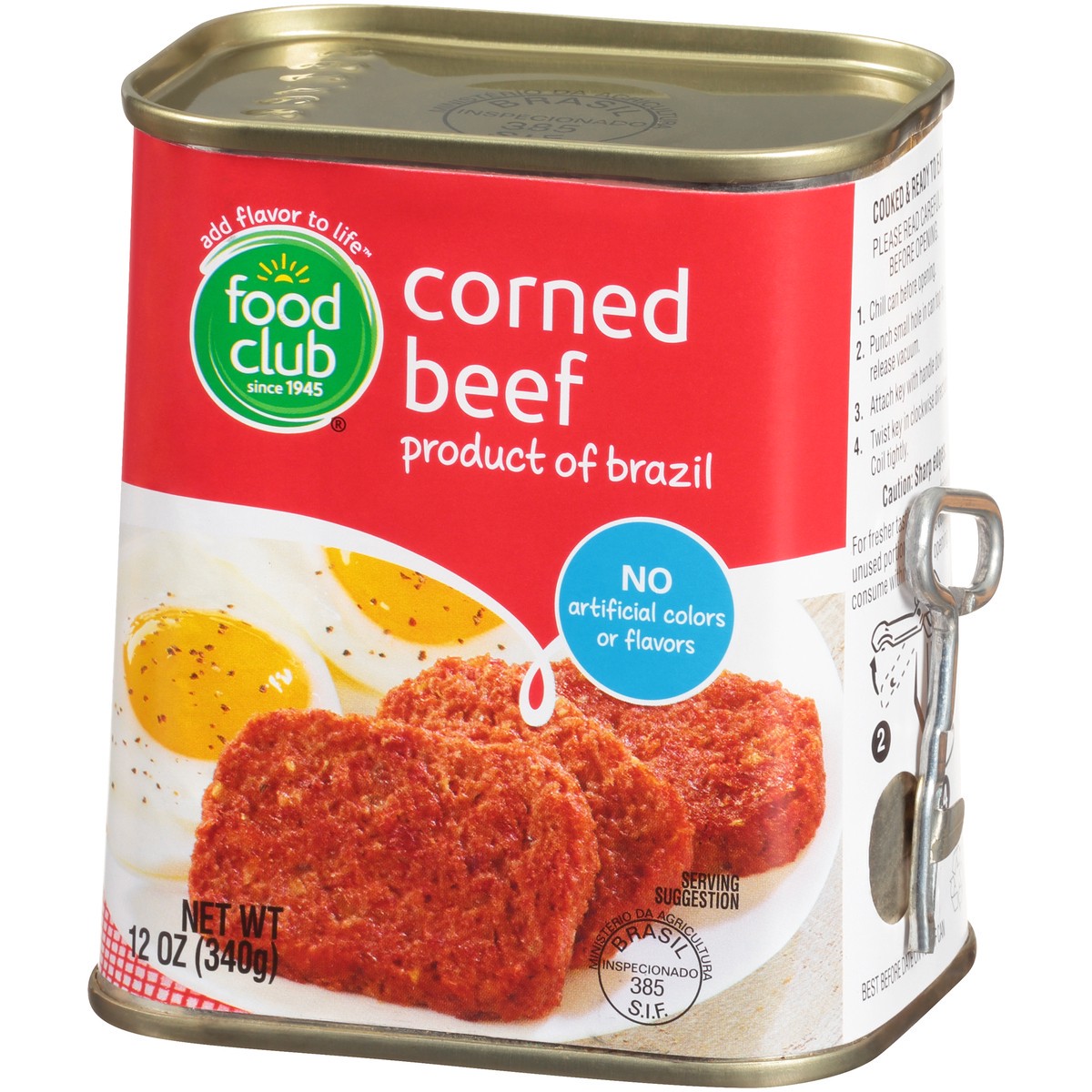 slide 12 of 13, Food Club Corned Beef, 12 oz