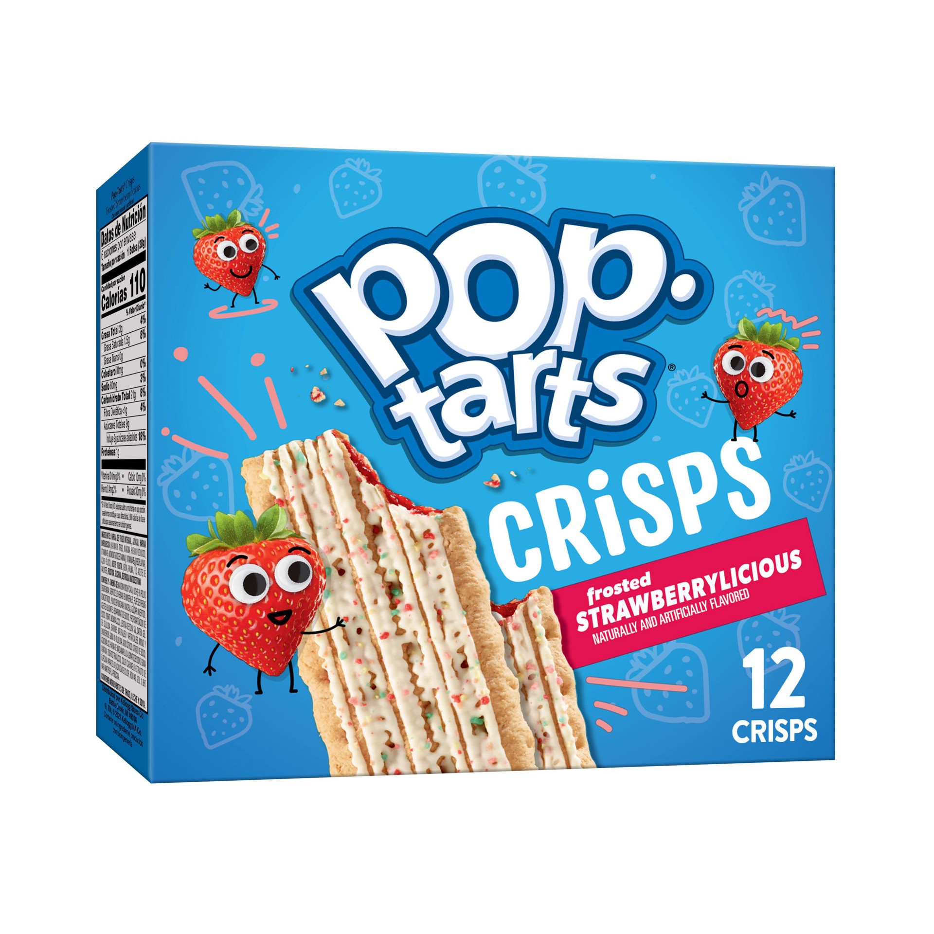slide 1 of 5, Pop-Tarts Baked Crisps, Frosted Strawberrylicious, 5.9 oz, 6 Count, 5.9 oz