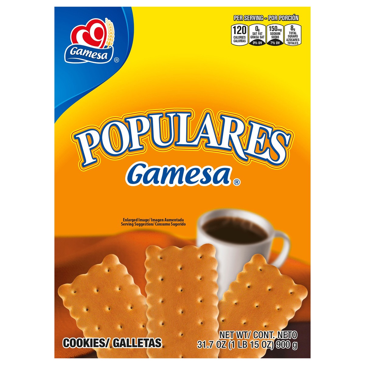 slide 1 of 11, Gamesa Populares Cookies 31.7 Ounce Paper Box, 31.7 oz