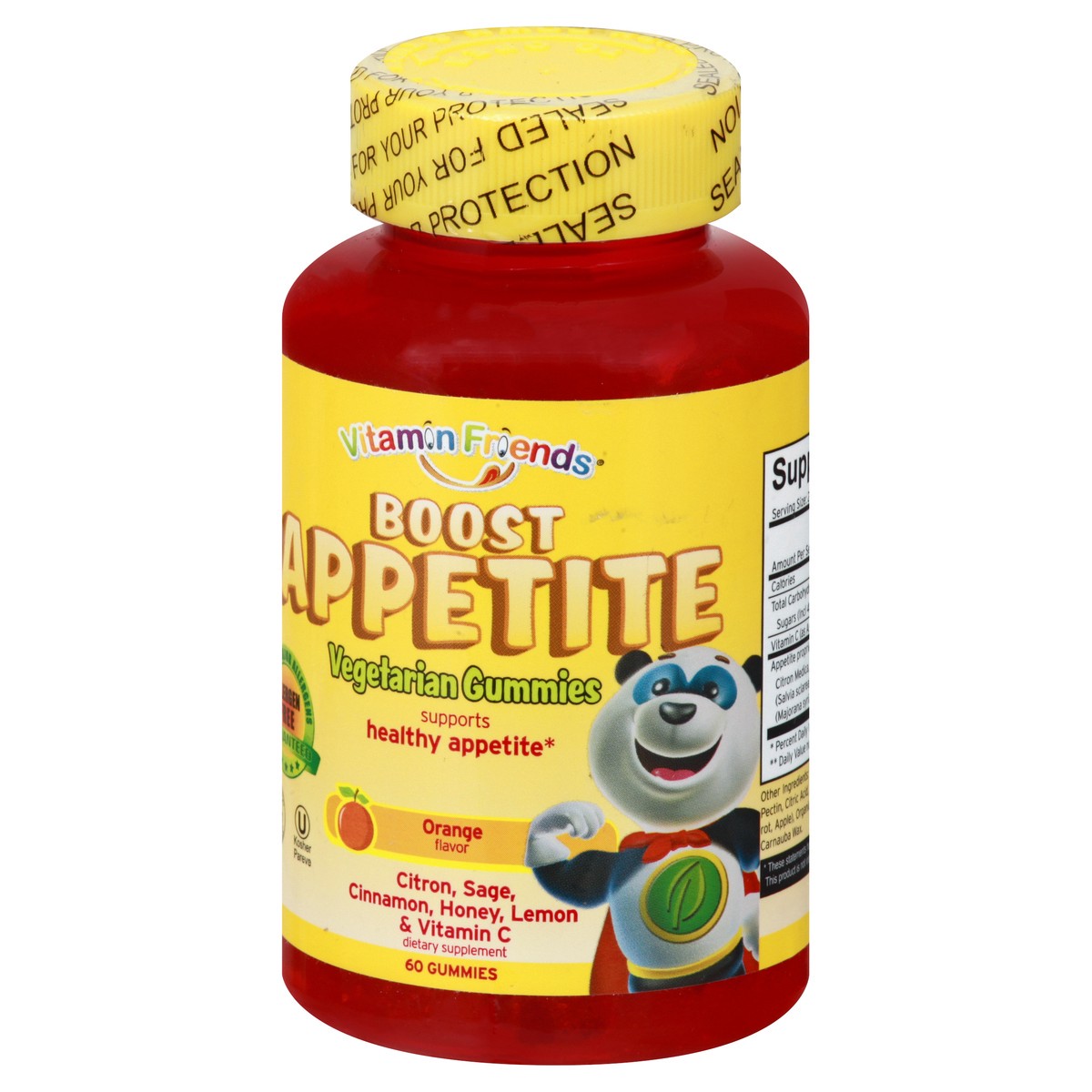 slide 2 of 12, Vitamin Friends Vegetarian Gummies Orange Flavor Boost Apetite 60 ea, 60 ct