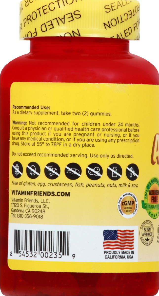 slide 6 of 12, Vitamin Friends Vegetarian Gummies Orange Flavor Boost Apetite 60 ea, 60 ct