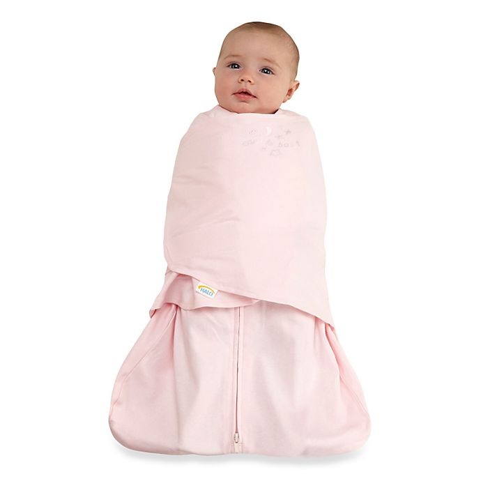 slide 2 of 3, HALO SleepSack Newborn Multi-Way Cotton Swaddle - Pink, 1 ct