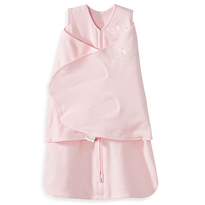 slide 1 of 3, HALO SleepSack Newborn Multi-Way Cotton Swaddle - Pink, 1 ct