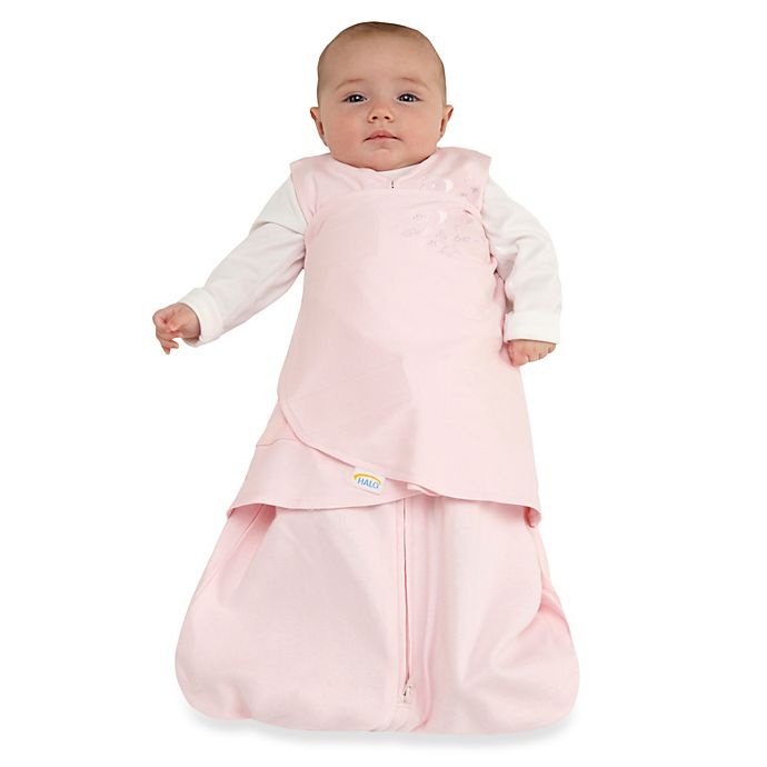 slide 3 of 3, HALO SleepSack Newborn Multi-Way Cotton Swaddle - Pink, 1 ct