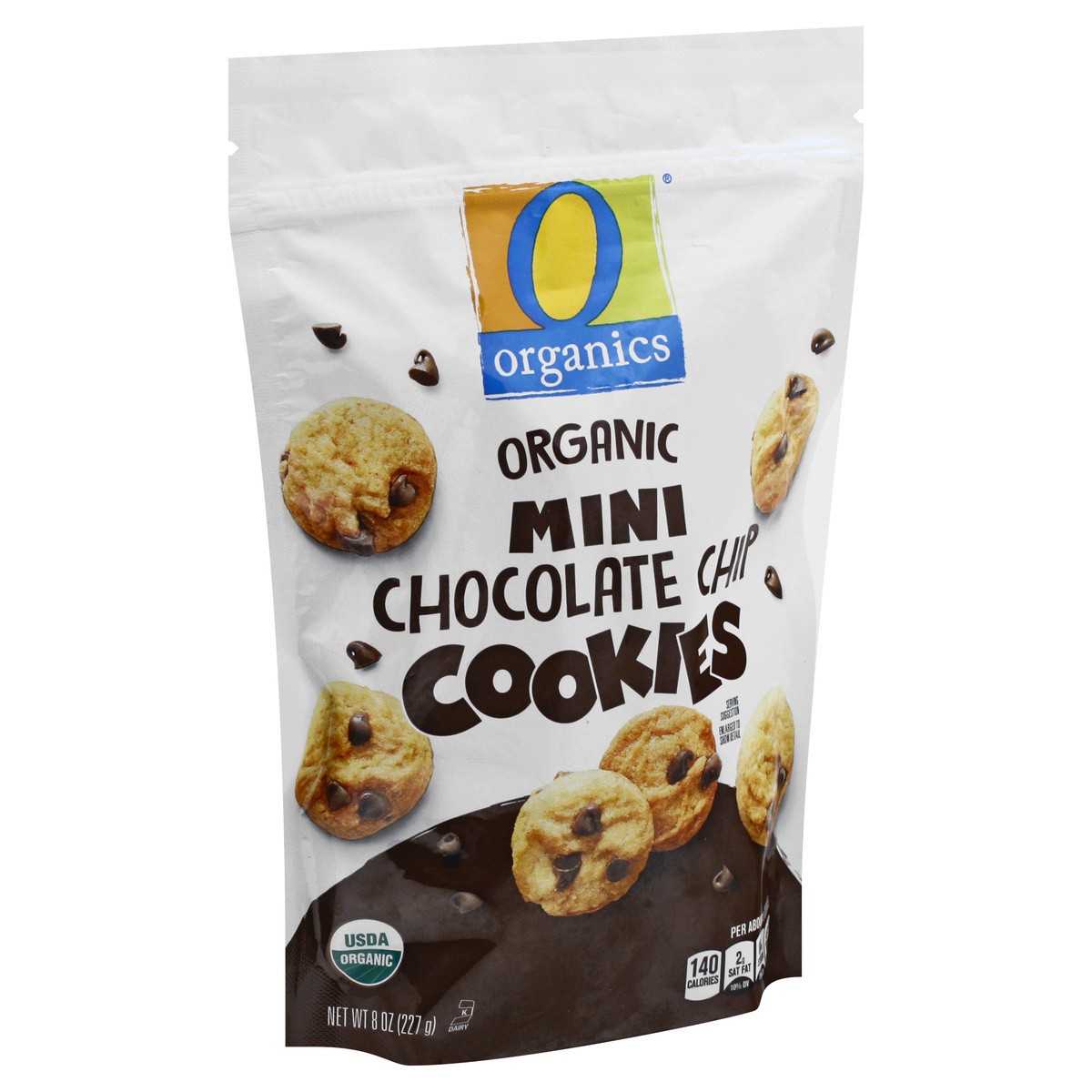 slide 2 of 9, O Organics Cookies Chocolate Chip Mini, 8 oz
