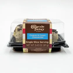 Cheesecake Factory Oreo Cookies & Cream Cheesecake Slice, 3.43 oz