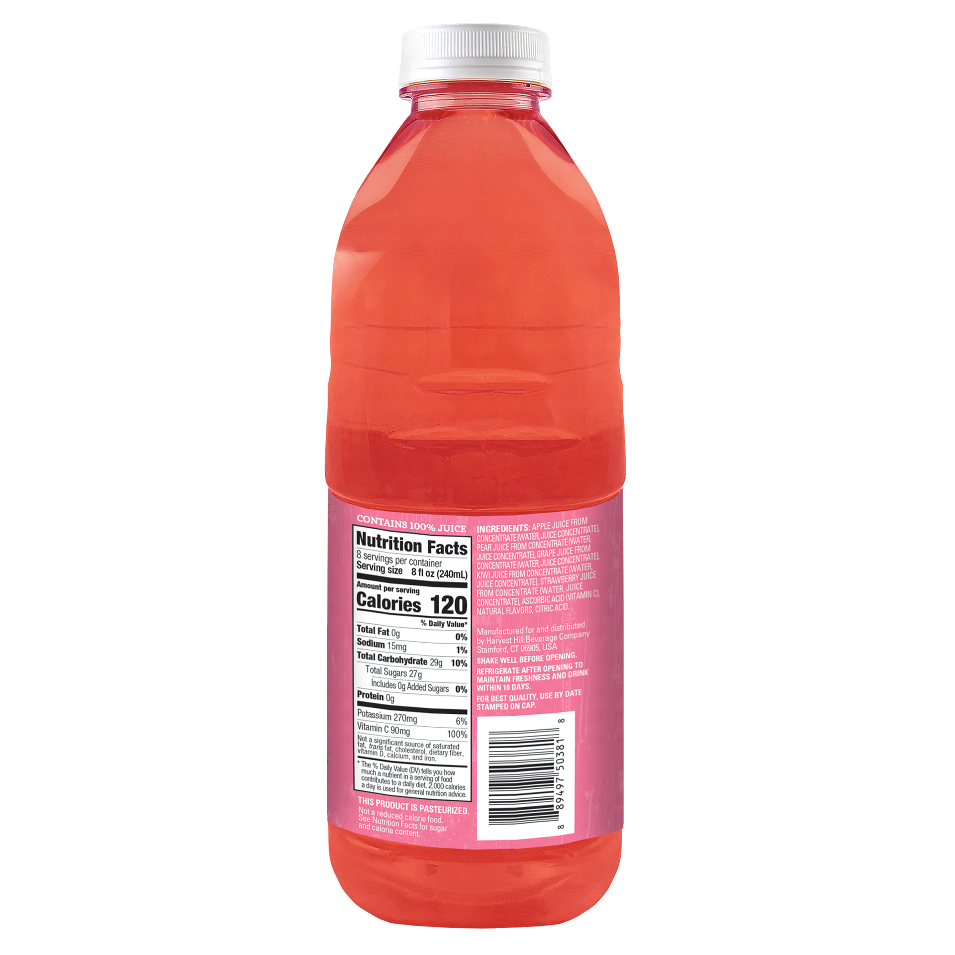 slide 13 of 13, Juicy Juice 100% Juice, Kiwi Strawberry, 64 FL OZ Bottle, 64 fl oz