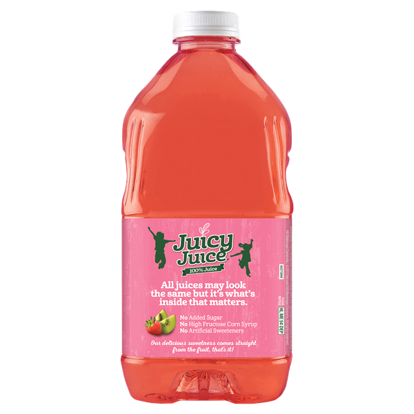 slide 6 of 13, Juicy Juice 100% Juice, Kiwi Strawberry, 64 FL OZ Bottle, 64 fl oz