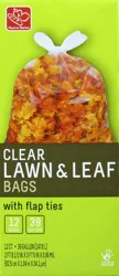 Harris Teeter Clear Lawn N'Leaf Bag W/Tie