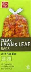 Harris Teeter Clear Lawn N'Leaf Bag W/Tie