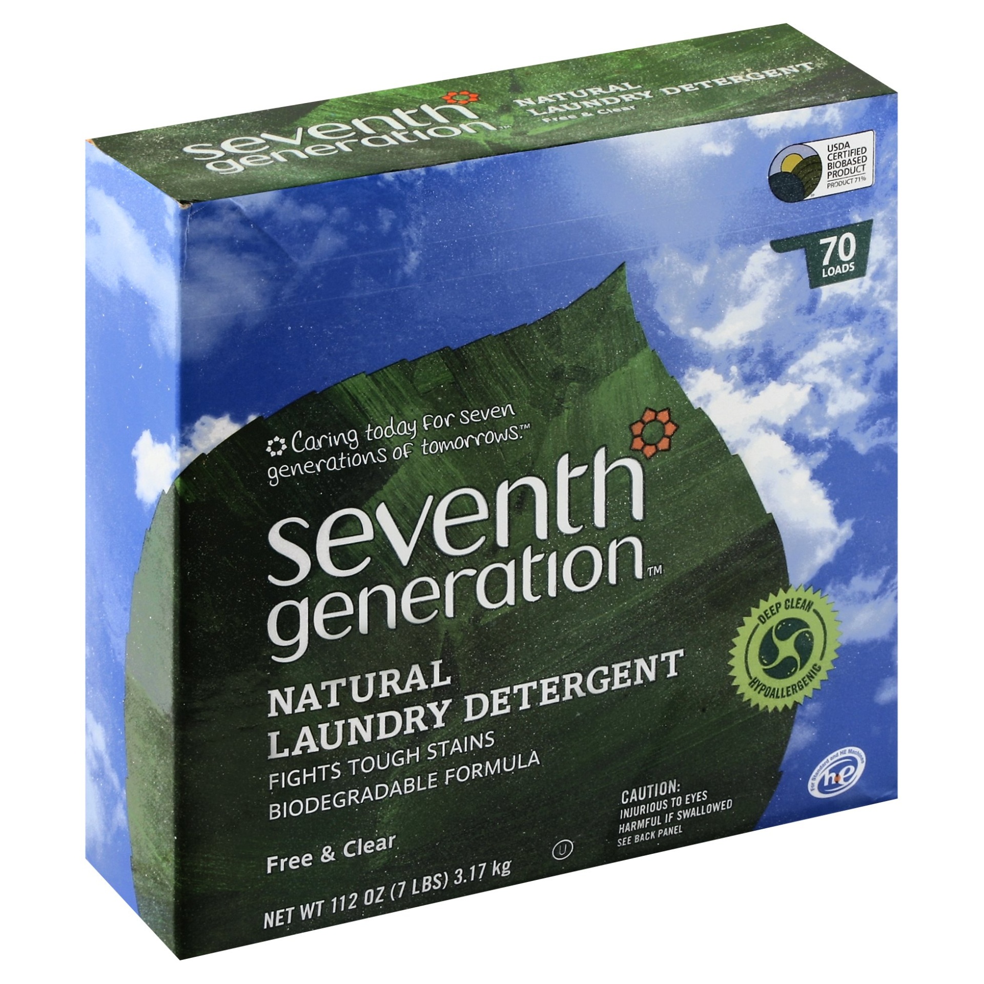 slide 1 of 3, Seventh Generation Natural Laundry Detergent, 112 oz