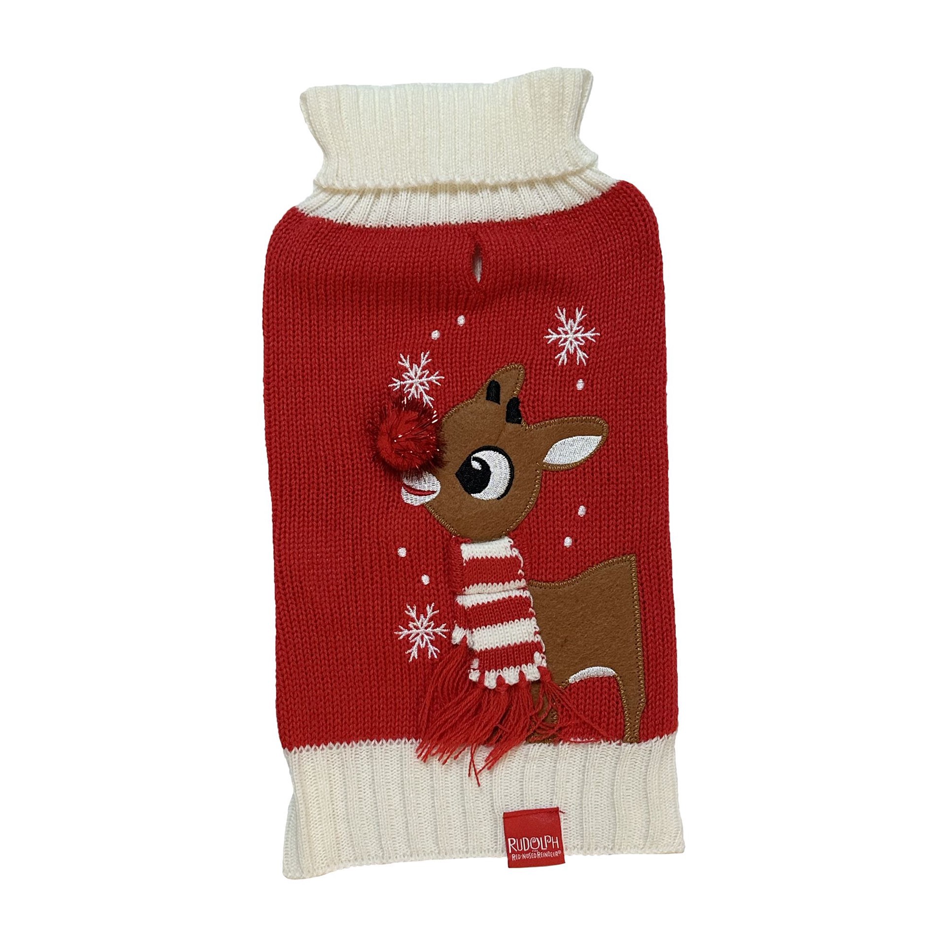 slide 1 of 1, GMason Rudolph Holiday Pet Sweater, 1 ct; X small