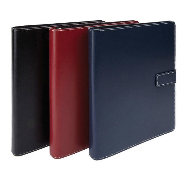 slide 1 of 1, Office Depot Brand Classic-Style Magnetic-Strap Binder, 1'' Rings, Assorted Colors, 1 in