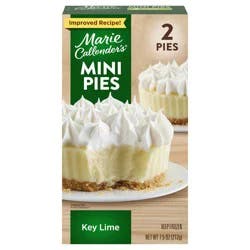 Marie Callender's Key Lime Mini Pies, Thaw & Enjoy Frozen Dessert, 7.5 oz., 2 Pies