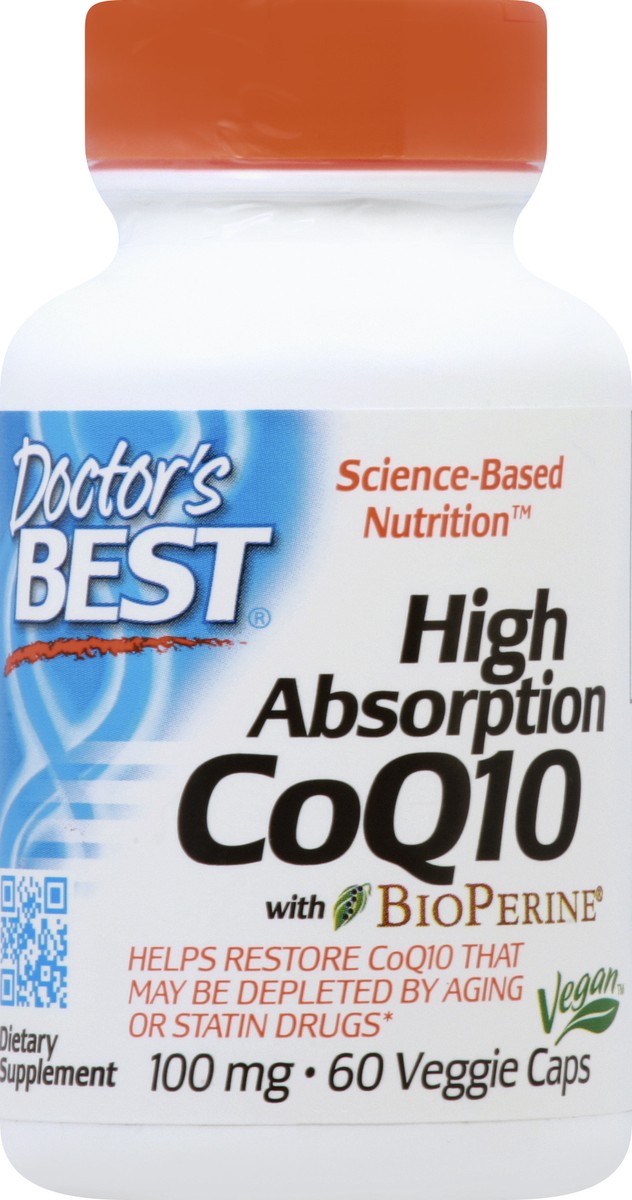 slide 10 of 10, Doctor's Best High Absorption Coq10 With Bioperine Dietary Supplement, 60 ct