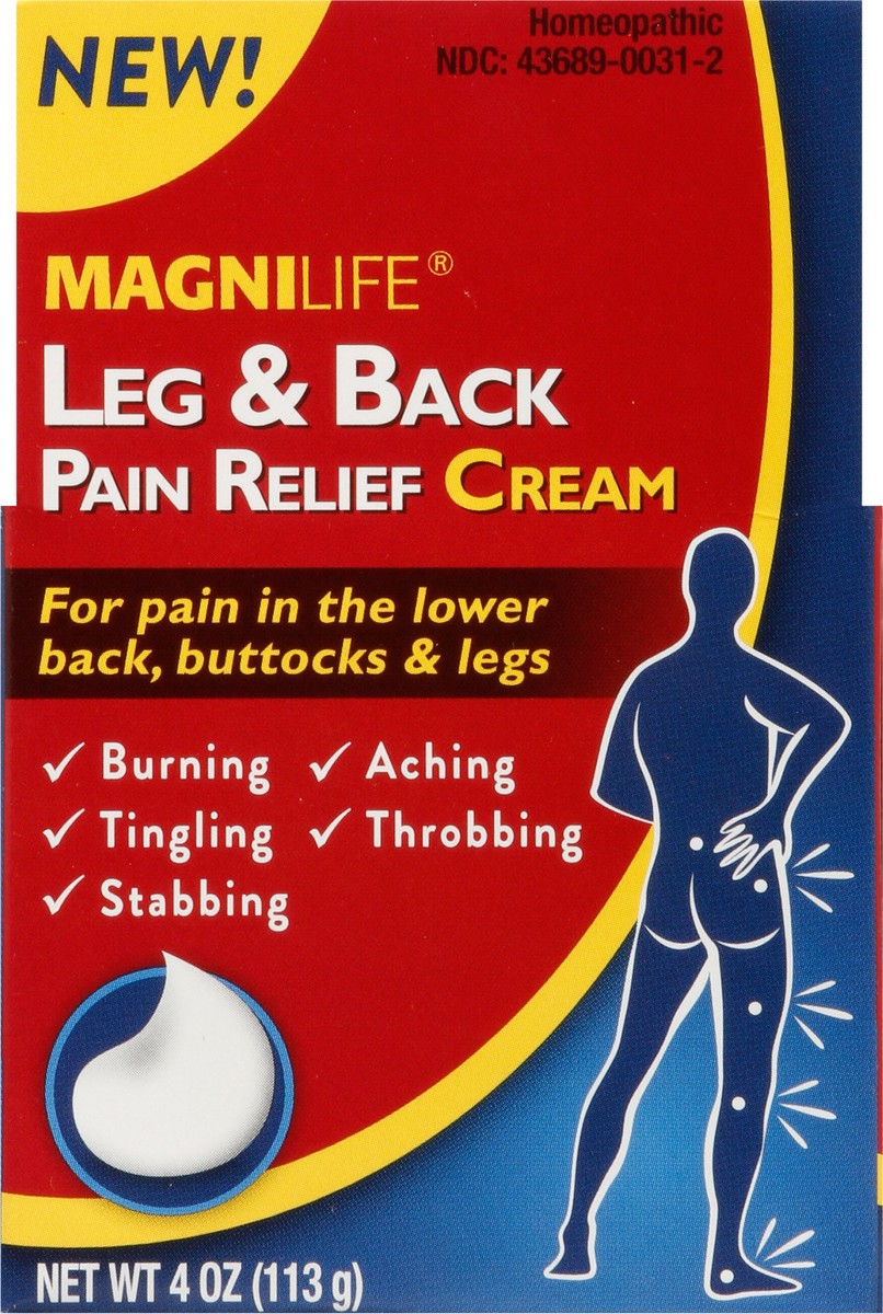 slide 5 of 12, MagniLife Leg & Back Pain Relief Cream 4 oz, 4 oz