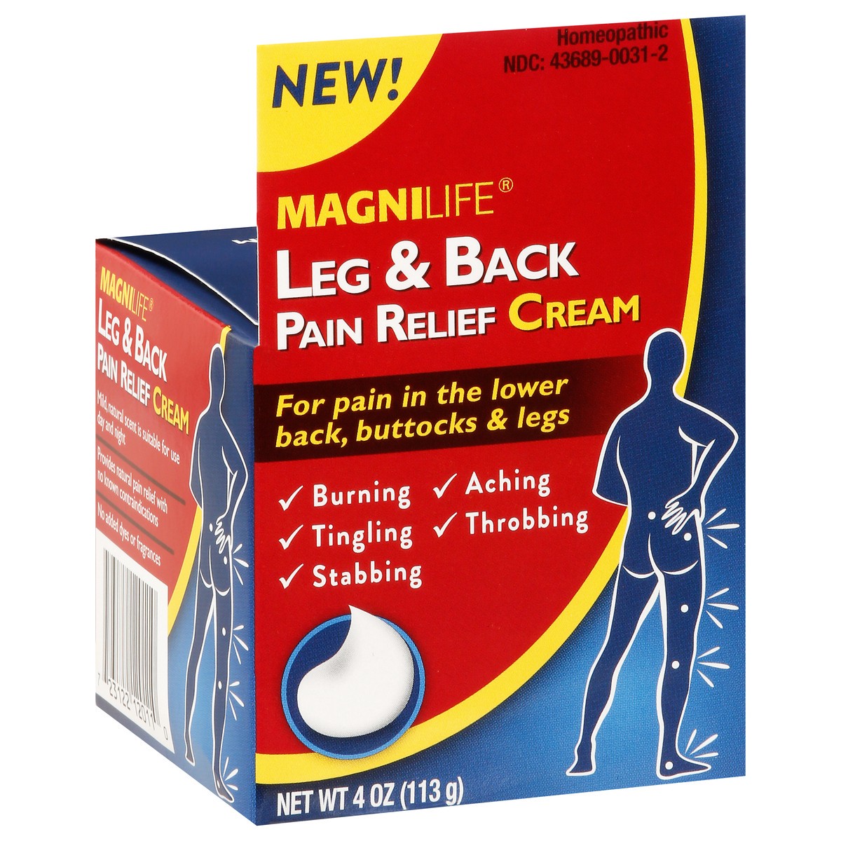 slide 6 of 12, MagniLife Leg & Back Pain Relief Cream 4 oz, 4 oz