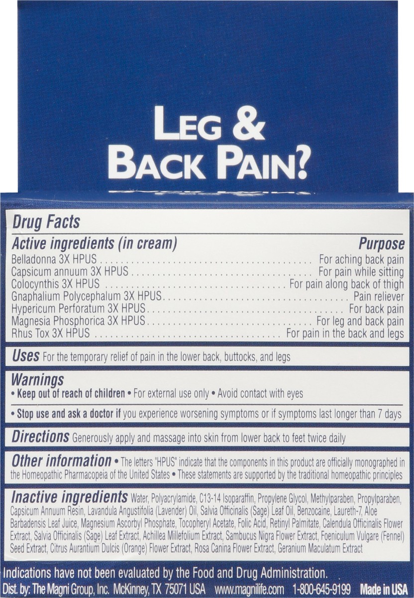 slide 12 of 12, MagniLife Leg & Back Pain Relief Cream 4 oz, 4 oz