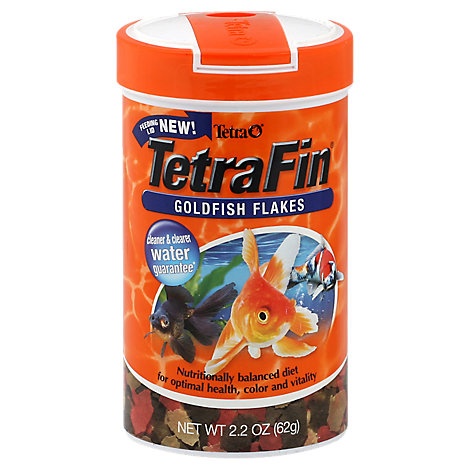 slide 1 of 1, Tetra Fish Food Tetrafin Goldfish Flakes Jar, 2.2 oz