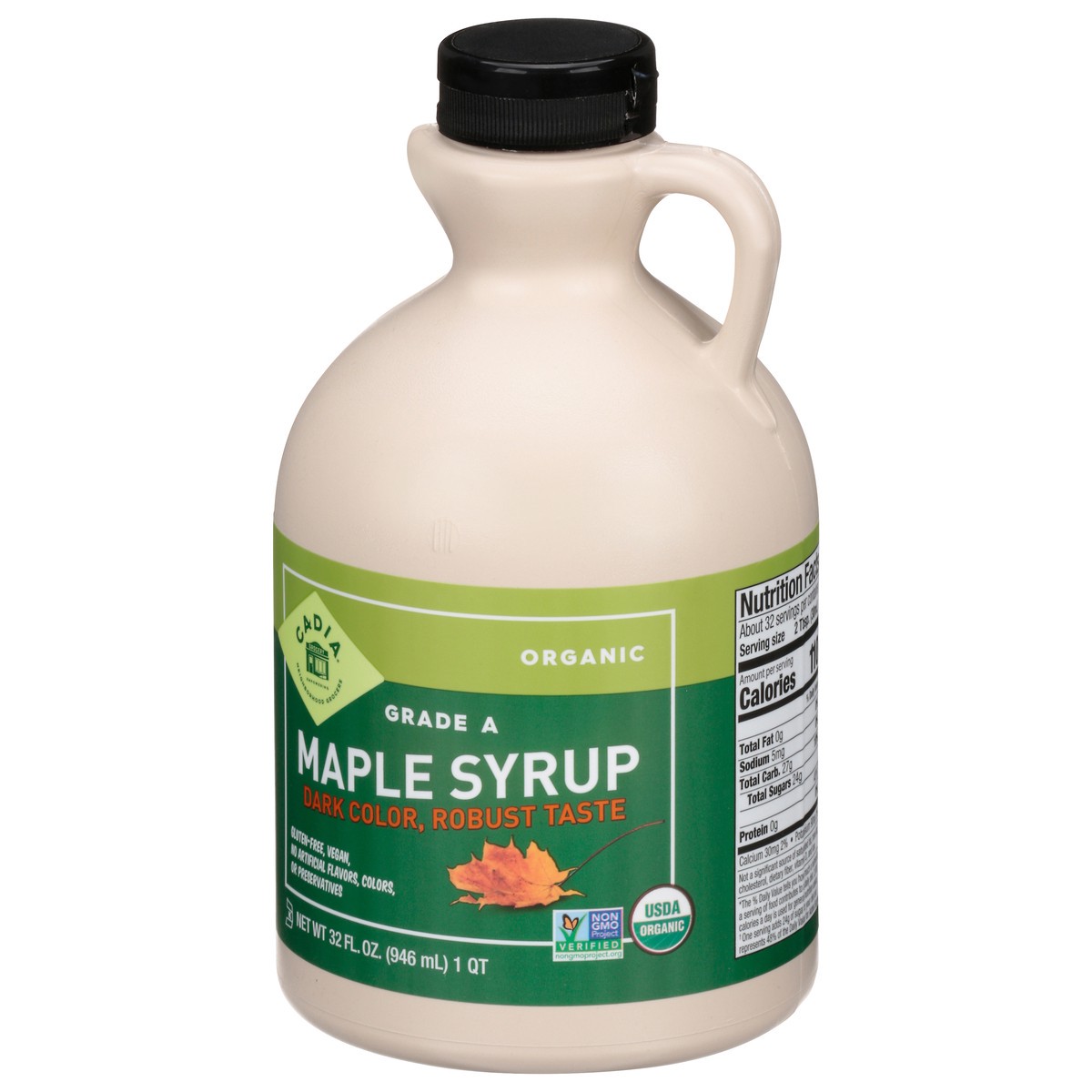 slide 5 of 9, Cadia Organic Maple Syrup 32 fl oz, 32 fl oz