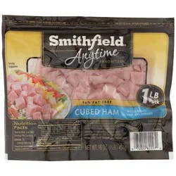 Smithfield Anytime Favorites Cubed Ham, 16 oz
